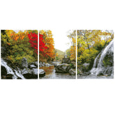 Paint by Numbers Triptych Waterfalls